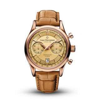 Carl F. Bucherer - 00.10919.03.43.01  Manero Flyback Rose Gold / Champagne