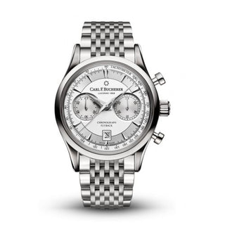 Carl F. Bucherer - 00.10919.08.13.21  Manero Flyback Stainless Steel / Silver / Bracelet