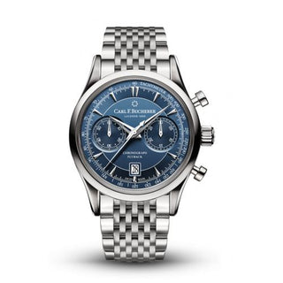 Carl F. Bucherer - 00.10919.08.53.21  Manero Flyback Stainless Steel / Blue / Bracelet