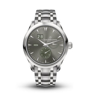 Carl F. Bucherer - 00.10926.08.93.21  Manero Peripheral BigDate Stainless Steel / Grey / Bracelet