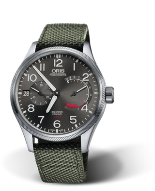 Oris - 01 111 7711 4163-Set 5 22 14FC  Big Crown ProPilot Calibre 111 Stainless Steel / Grey / Textile