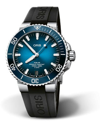 Oris - 01 400 7763 4135-07 4 24 74EB  Aquis Date Calibre 400 43.5 Stainless Steel / Blue / Rubber