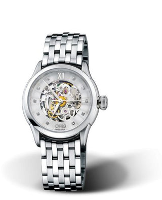 Oris - 01 560 7604 4019-07 8 16 73  Artelier Skeleton 31 Diamonds Stainless Steel