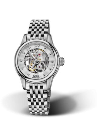 Oris - 01 560 7687 4019-07 8 14 77  Artelier Skeleton 31 Diamonds Stainless Steel / Bracelet