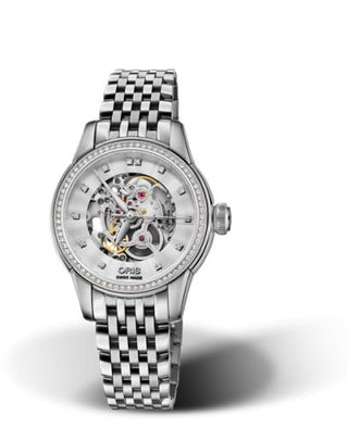 Oris - 01 560 7687 4919-07 8 14 77  Artelier Skeleton 31 Diamonds Stainless Steel - Diamond / Bracelet