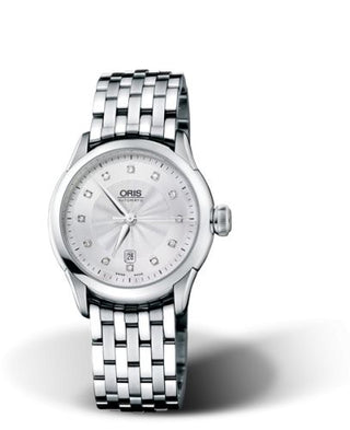 Oris - 01 561 7604 4041-07 8 16 73  Artelier Date Diamonds 31 Stainless Steel / Silver / Bracelet