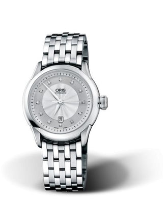 Oris - 01 561 7604 4091-07 8 16 73  Artelier Date Diamonds Stainless Steel / Silver / Bracelet