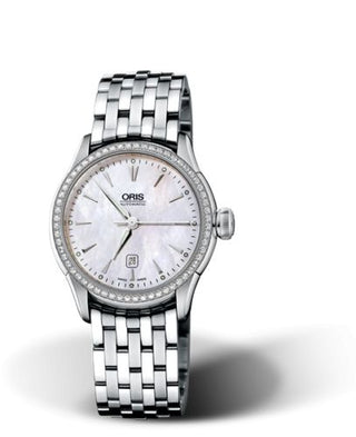 Oris - 01 561 7604 4956-07 8 16 73  Artelier Date Diamonds 31 Stainless Steel - Diamond / MOP / Bracelet