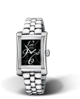 Oris Rectangular Date Diamonds 25.9 Stainless Steel / Black (01 561 7621 4964-07 8 16 75)