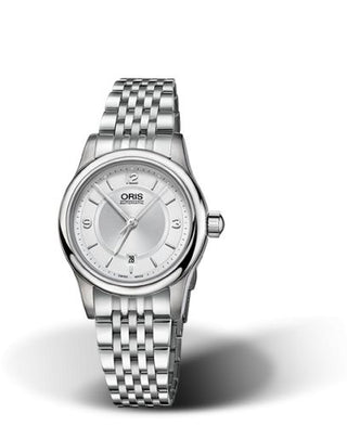 Oris - 01 561 7650 4031-07 8 14 10  Classic Date Lady 28.5 Stainless Steel / Silver / Bracelet