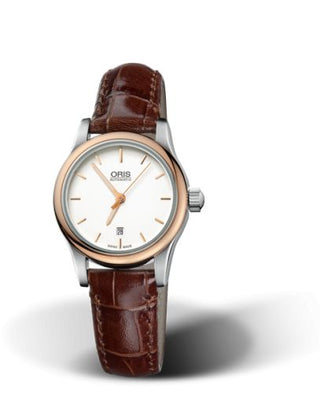 Oris - 01 561 7650 4351-07 5 14 10  Classic Date Lady 28.5 Stainless Steel - Rose Gold / Silver / Bracelet