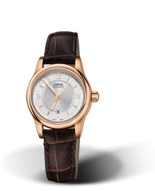 Oris - 01 561 7650 4831-07 6 14 10  Classic Date Lady 28.5 Rose Gold / Silver