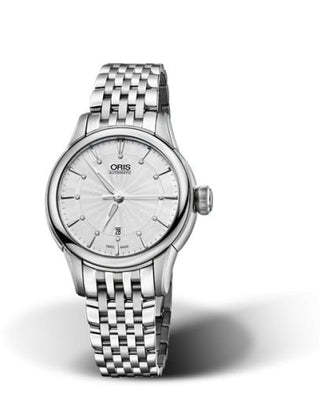 Oris - 01 561 7687 4051-07 8 14 77  Artelier Date Diamonds 31 Stainless Steel / Silver / Bracelet