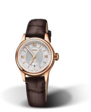 Oris - 01 561 7718 4871-07 6 14 32  Classic Date Lady 28.5 Rose Gold / Silver