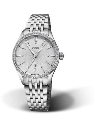 Oris - 01 561 7724 4951-07 8 17 79  Artelier Date Diamonds 33 Stainless Steel - Diamond / Silver / Bracelet