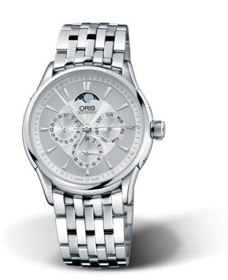 Oris - 01 581 7592 4051-07 8 21 73  Artelier Complication 40 Stainless Steel / Silver / Bracelet