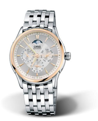 Oris - 01 581 7592 6351-07 8 21 73  Artelier Complication 40 Stainless Steel - Rose Gold / Silver / Bracelet