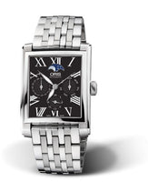 Oris Rectangular Complication Stainless Steel / Black - Roman (01 582 7658 4074-07 8 23 82)