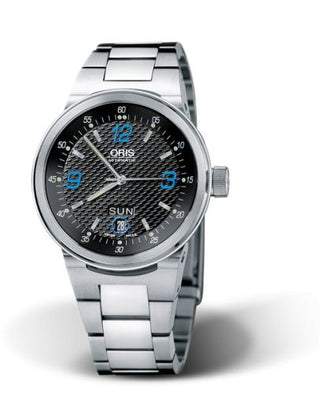 Oris - 01 635 7560 4145-07 8 25 01  WilliamsF1 Team Day Date 40.5 Stainless Steel / Black - Blue / Bracelet