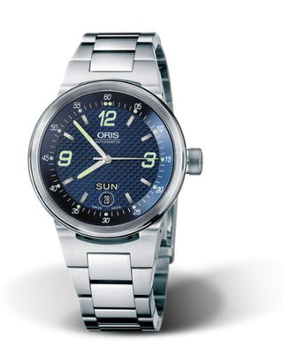 Oris - 01 635 7560 4165-07 8 25 01  WilliamsF1 Team Day Date 40.5 Stainless Steel / Blue / Bracelet