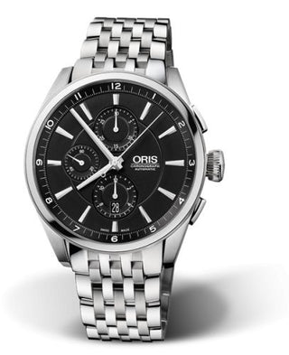 Oris - 01 674 7644 4054-07 8 22 80  Artix Chronograph Stainless Steel / Black / Bracelet