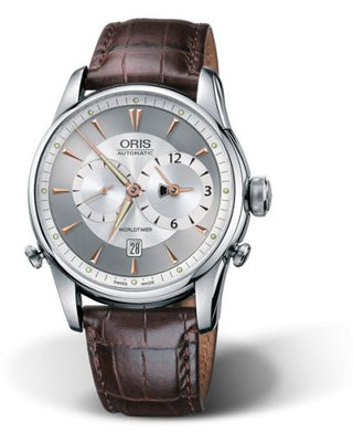 Oris - 01 690 7581 4051-07 5 22 48  Artelier Worldtimer 42.5 Stainless Steel / Silver