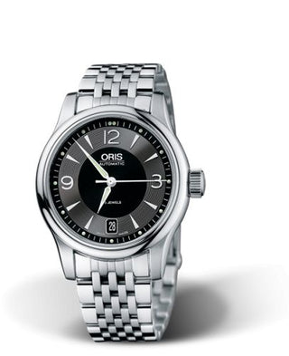 Oris - 01 733 7578 4064-07 8 18 61  Classic Date 37 Stainless Steel / Black / Bracelet