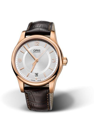 Oris - 01 733 7578 4831-07 6 18 10  Classic Date 37 Rose Gold / Silver