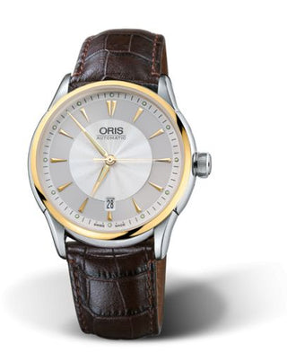 Oris - 01 733 7591 4351-07 5 21 70FC  Artelier Date 40 Stainless Steel - Yellow Gold / Silver