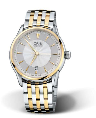 Oris - 01 733 7591 4351-07 8 21 74  Artelier Date 40 Stainless Steel - Yellow Gold / Silver / Bracelet