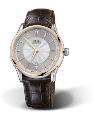 Oris - 01 733 7591 6351-07 5 21 70FC  Artelier Date 40 Stainless Steel - Rose Gold / Silver