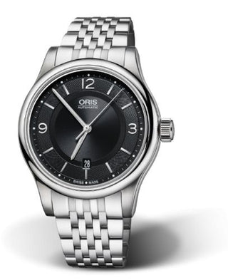 Oris - 01 733 7594 4034-07 8 20 10  Classic Date 42 Stainless Steel / Black / Bracelet