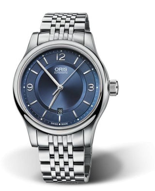 Oris - 01 733 7594 4035-07 8 20 61  Classic Date 42 Stainless Steel / Blue / Bracelet