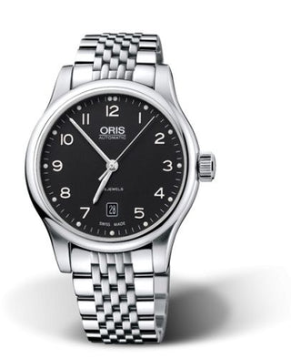 Oris - 01 733 7594 4094-07 8 20 61  Classic Date 42 Stainless Steel / Black / Bracelet