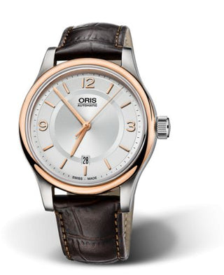 Oris - 01 733 7594 4331-07 5 20 12  Classic Date 42 Stainless Steel - Rose Gold / Silver