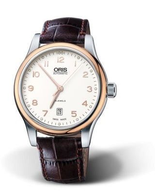 Oris - 01 733 7594 4391-07 5 20 12  Classic Date 42 Stainless Steel - Rose Gold / Silver