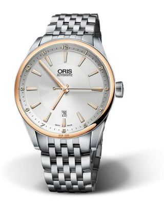 Oris - 01 733 7642 6331-07 8 21 80  Artix Date 42 Stainless Steel - Rose Gold / Silver / Bracelet