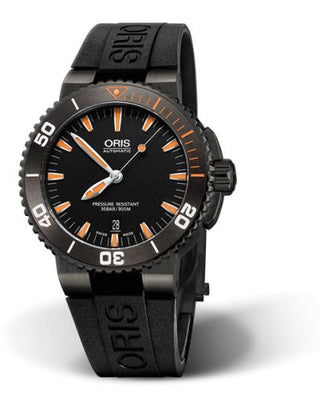 Oris - 01 733 7653 4259-07 4 26 34GEB  Aquis Date 43 PVD / Black / Rubber