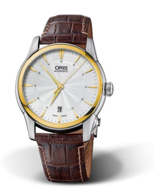 Oris - 01 733 7670 4351-07 1 21 73FC  Artelier Date 40 Stainless Steel - Yellow Gold / Silver