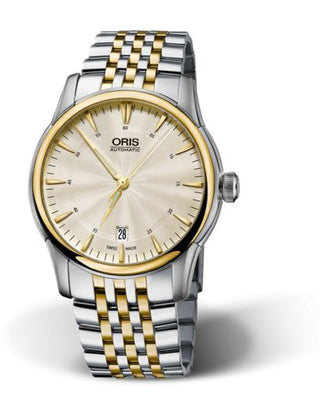 Oris - 01 733 7670 4381-Set MB  Artelier Date 40.5 Stainless Steel - Yellow Gold / Jungfraujoch