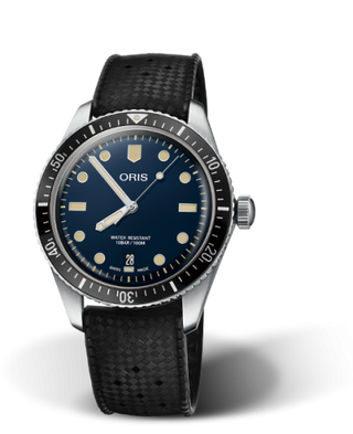 Oris - 01 733 7707 4055-07 4 20 18  Divers Sixty-Five 40 Stainless Steel / Blue / Rubber