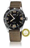 Oris - 01 733 7707 4064-07 5 20 22  Divers Sixty-Five 40 Stainless Steel / Black / Textile