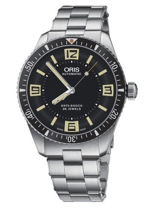 Oris - 01 733 7707 4064-07 8 20 18 / TOPPER  Divers Sixty-Five 40 Stainless Steel / Black / Topper Edition