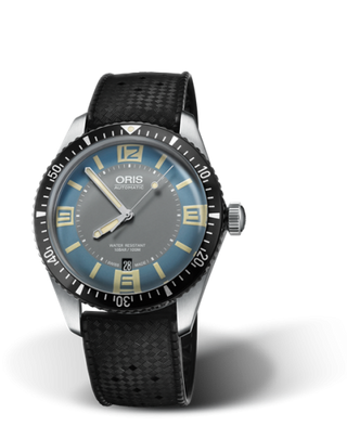 Oris - 01 733 7707 4065-07 4 20 18  Divers Sixty-Five 40 Stainless Steel / Deauville Blue / Rubber