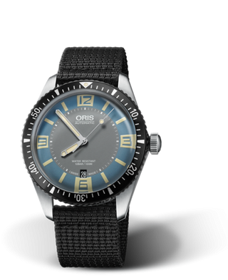 Oris - 01 733 7707 4065-07 5 20 24  Divers Sixty-Five 40 Stainless Steel / Deauville Blue / Textile