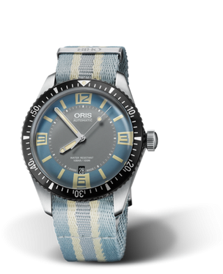 Oris - 01 733 7707 4065-07 5 20 28FC  Divers Sixty-Five 40 Stainless Steel / Deauville Blue / NATO