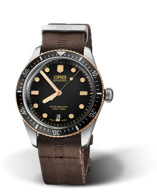 Oris - 01 733 7707 4354-07 5 20 30  Divers Sixty-Five 40 Stainless Steel / Bronze / Black / Nato