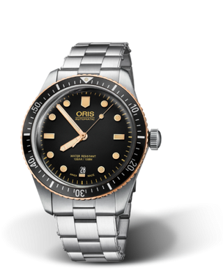 Oris - 01 733 7707 4354-07 8 20 18  Divers Sixty-Five 40 Stainless Steel / Bronze / Black / Bracelet