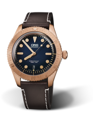 Oris - 01 733 7720 3185-Set LS  Divers Sixty-Five Carl Bronze / Blue /  Brashear Limited Edition