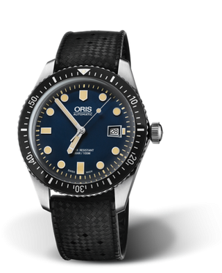 Oris - 01 733 7720 4055-07 4 21 18  Divers Sixty-Five 42 Stainless Steel / Blue / Rubber